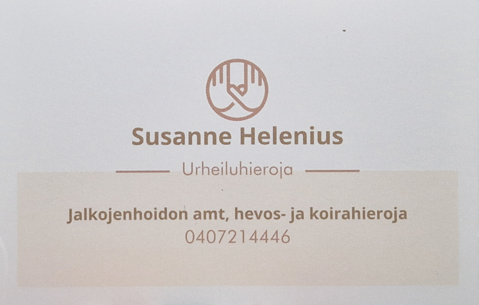 Hieroja Heleniuksen käyntikortti